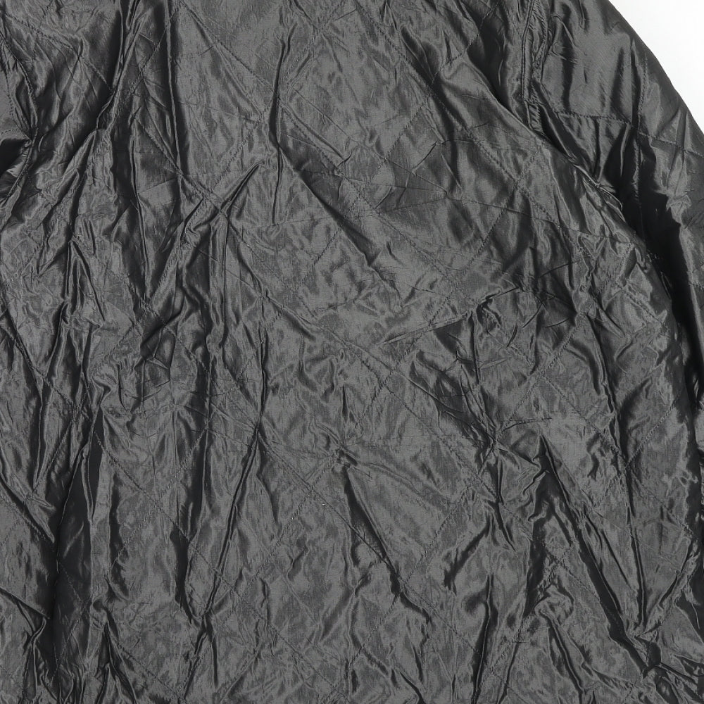 C&A Womens Silver Pea Coat Coat Size 10 Button