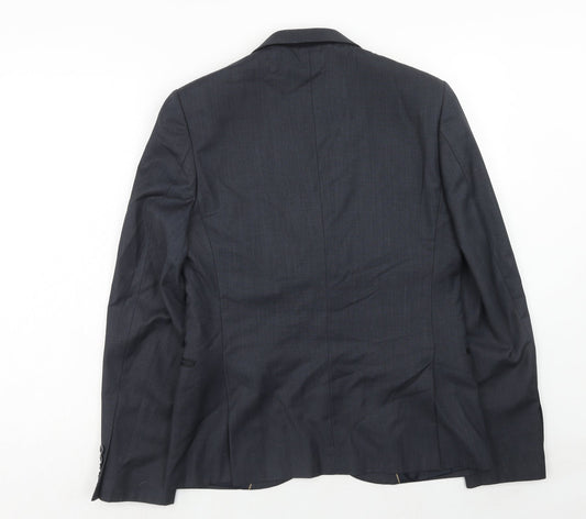 Mens UK Size 38 Topman Regular Blue Suit Jacket