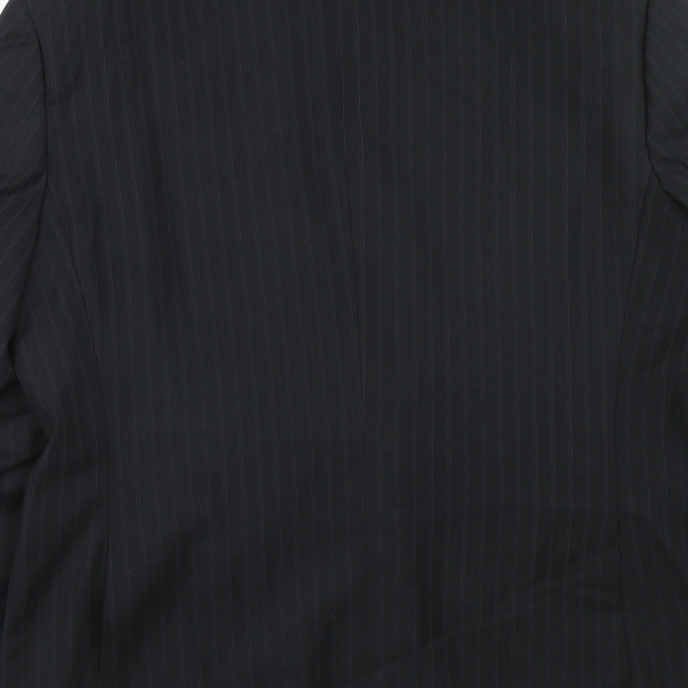 Mens UK Size 42 George Regular Black Suit Jacket