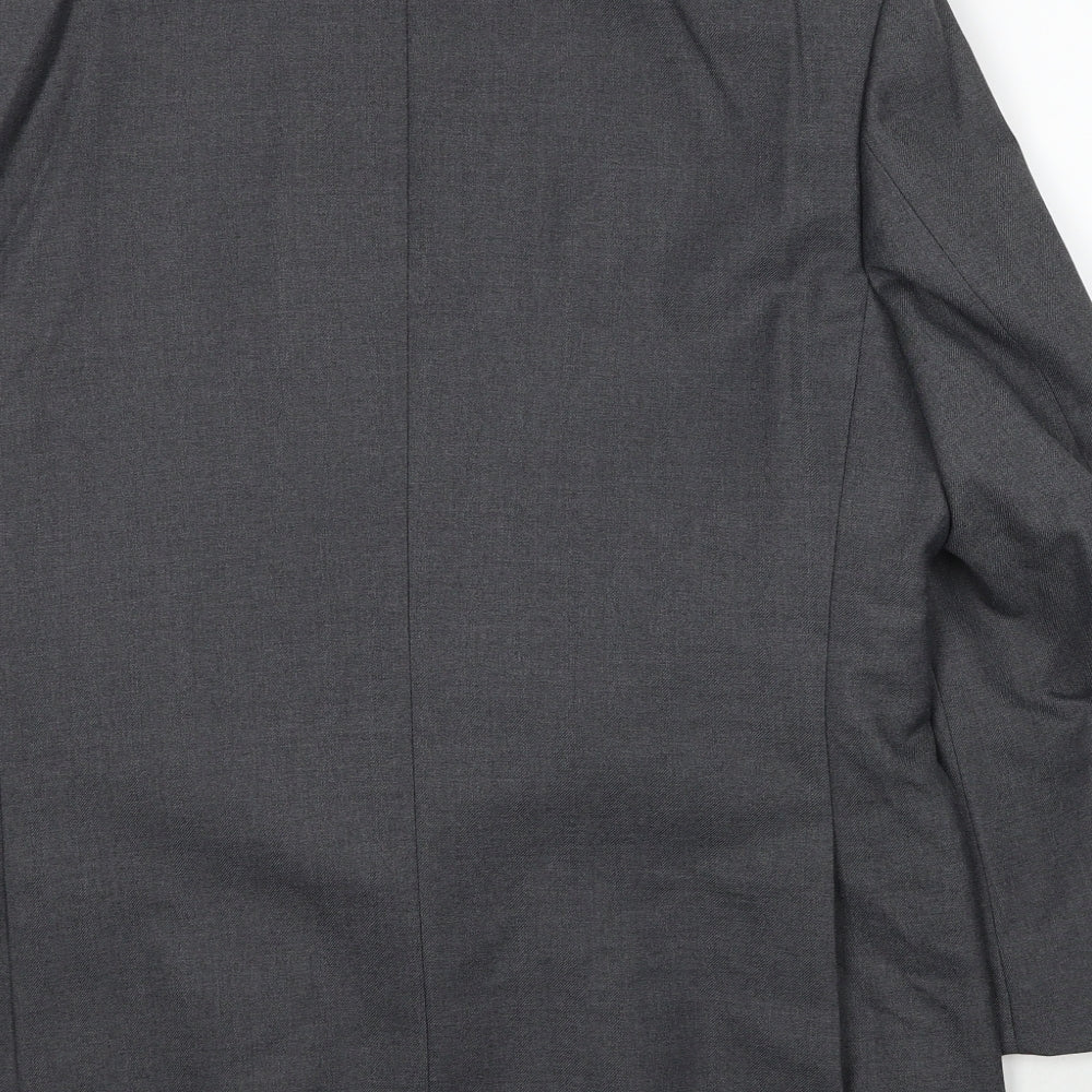 Mens UK Size 40 Brook Taverner Regular Grey Suit Jacket
