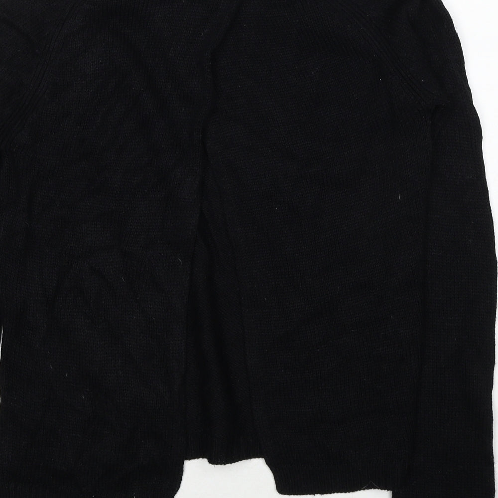 La Redoute Womens Black Round Neck Acrylic Pullover Jumper Size 6 - Size 6-8
