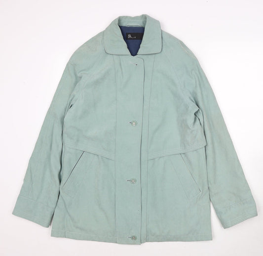 Womens UK Size 10 BHS Blue Overcoat