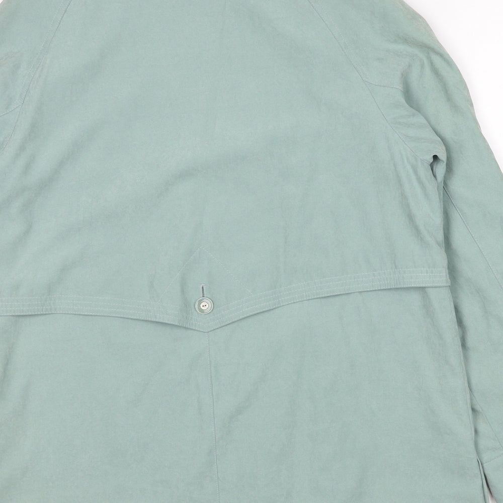 Womens UK Size 10 BHS Blue Overcoat