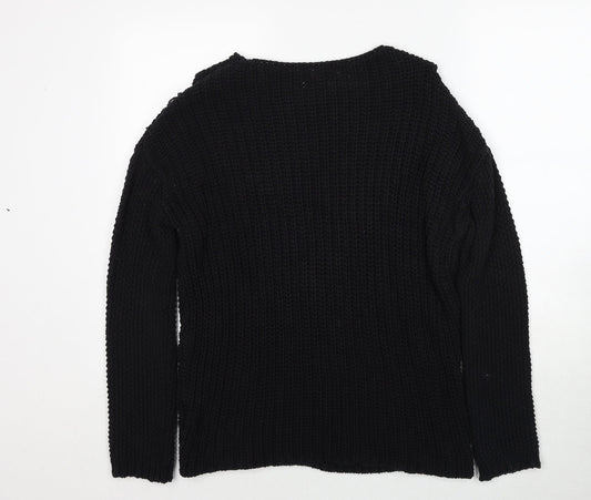 Womens UK Size S H&M Black Pullover Jumper