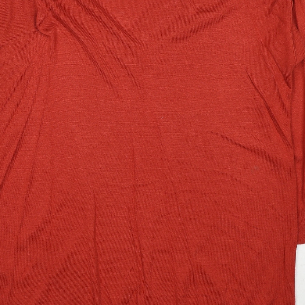 Womens UK Size M Marks and Spencer Red Pullover Jumper