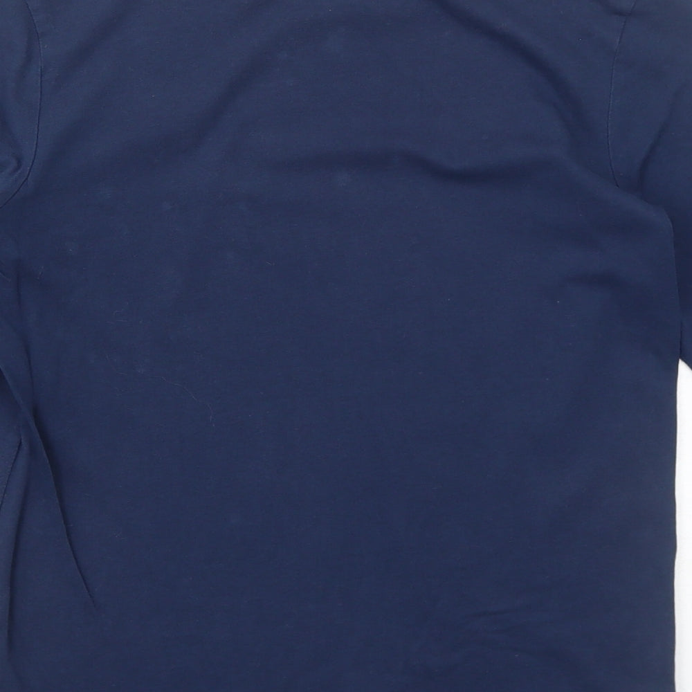 Tom Tailor Boys Blue Cotton Basic T-Shirt Size 10 Years Round Neck Pullover - Now It's Summer Time