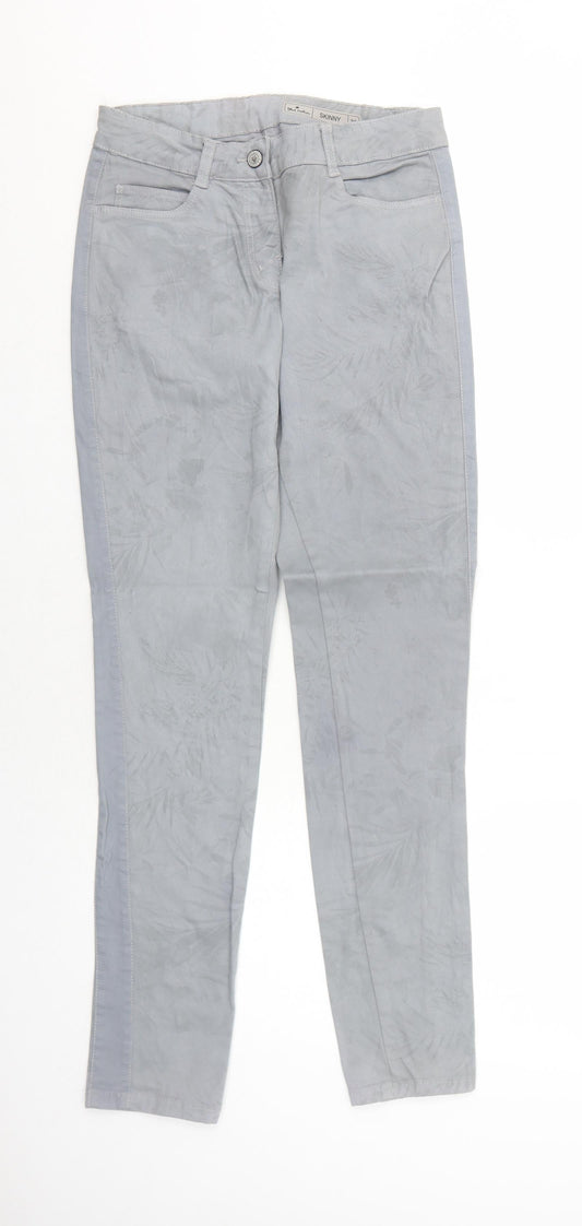 Womens UK Size 8 Blue Motion Regular Fit Skinny Grey Jeans