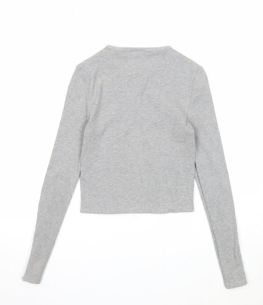 Womens UK Size 10 Topshop Grey Pullover Jumper