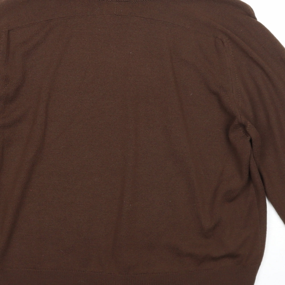 Womens UK Size M Escorpion Brown Pullover Jumper