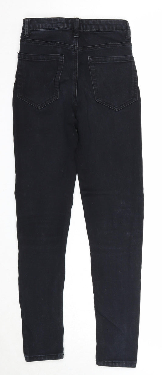 FOREVER 21 Womens Black Cotton Skinny Jeans Size 26 in Regular Zip