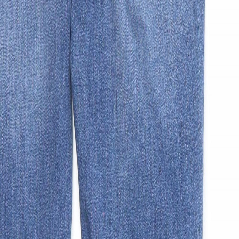 Hollister Womens Blue Cotton Skinny Jeans Size 24 in L30 in Regular Zip