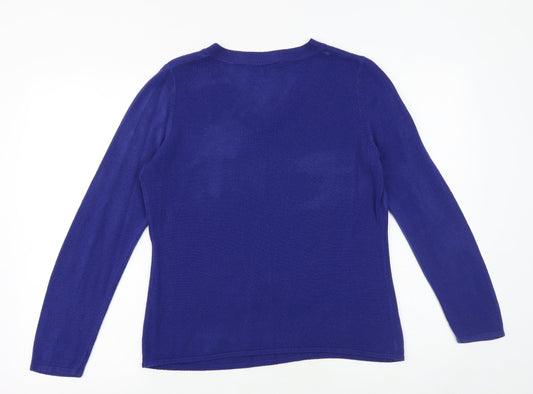 Womens UK Size 12 Bonmarché Blue Pullover Jumper