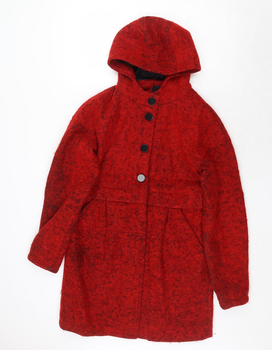 Womens UK Size 10 ASOS Red Pea Coat