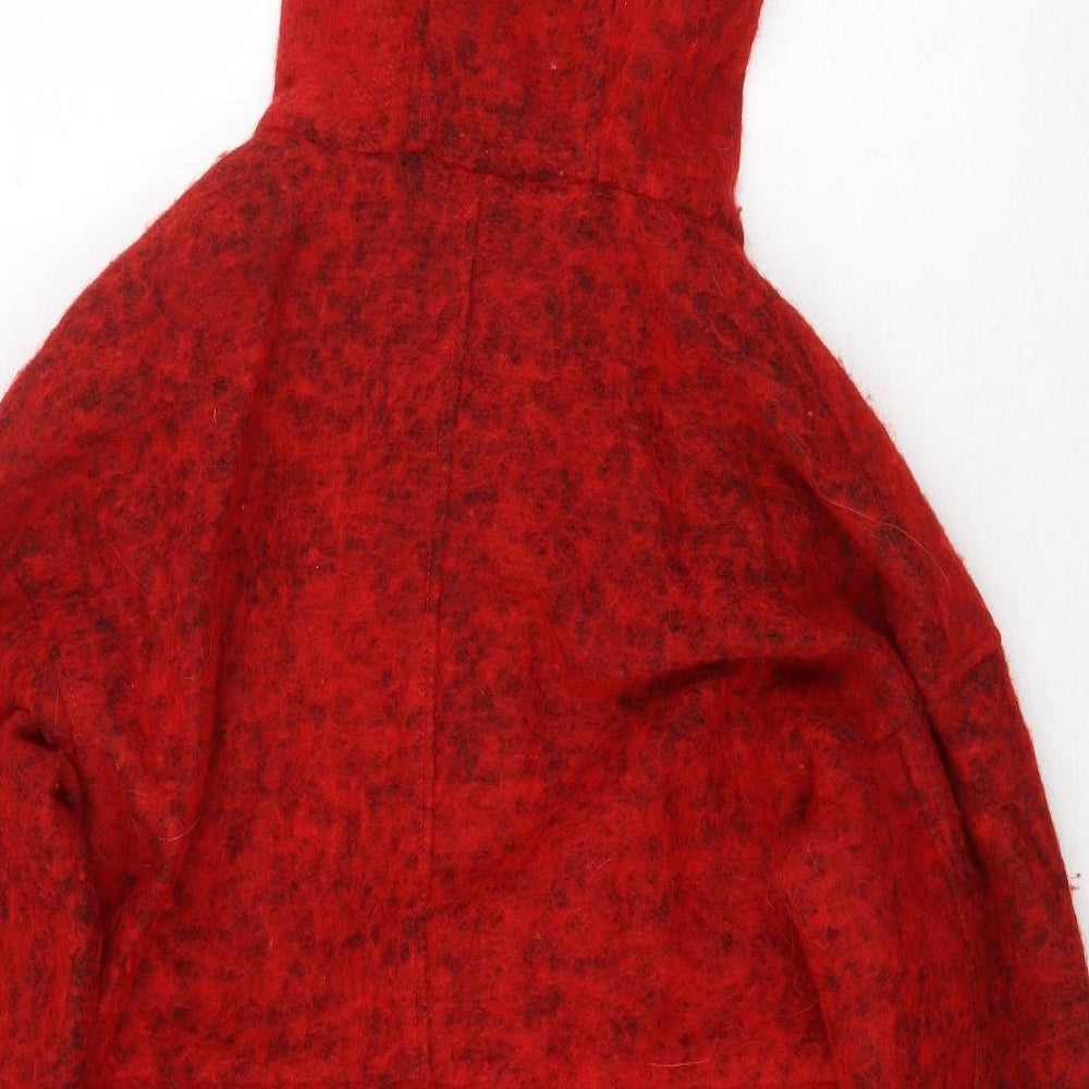 Womens UK Size 10 ASOS Red Pea Coat