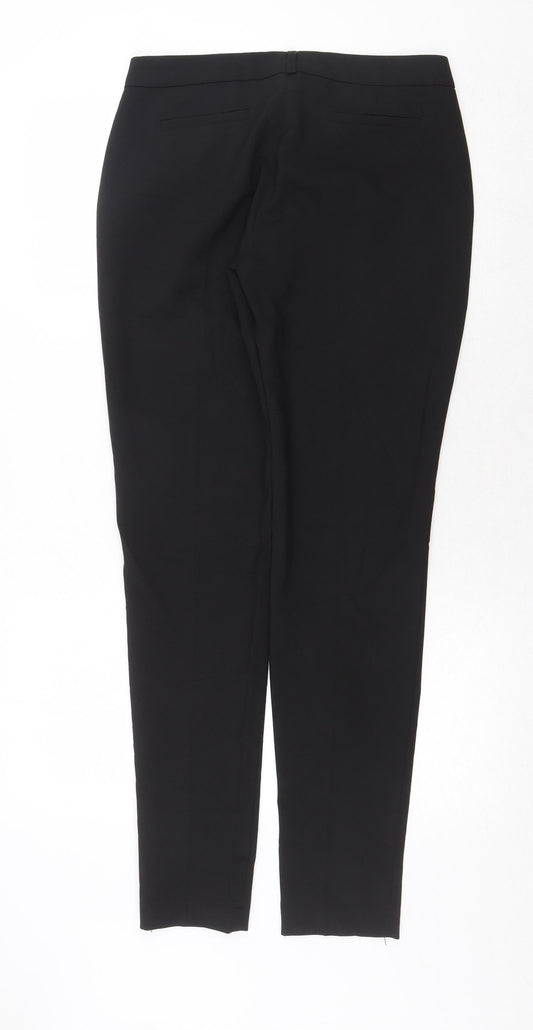 Select Womens Black Polyester Capri Trousers Size 8 Regular Zip
