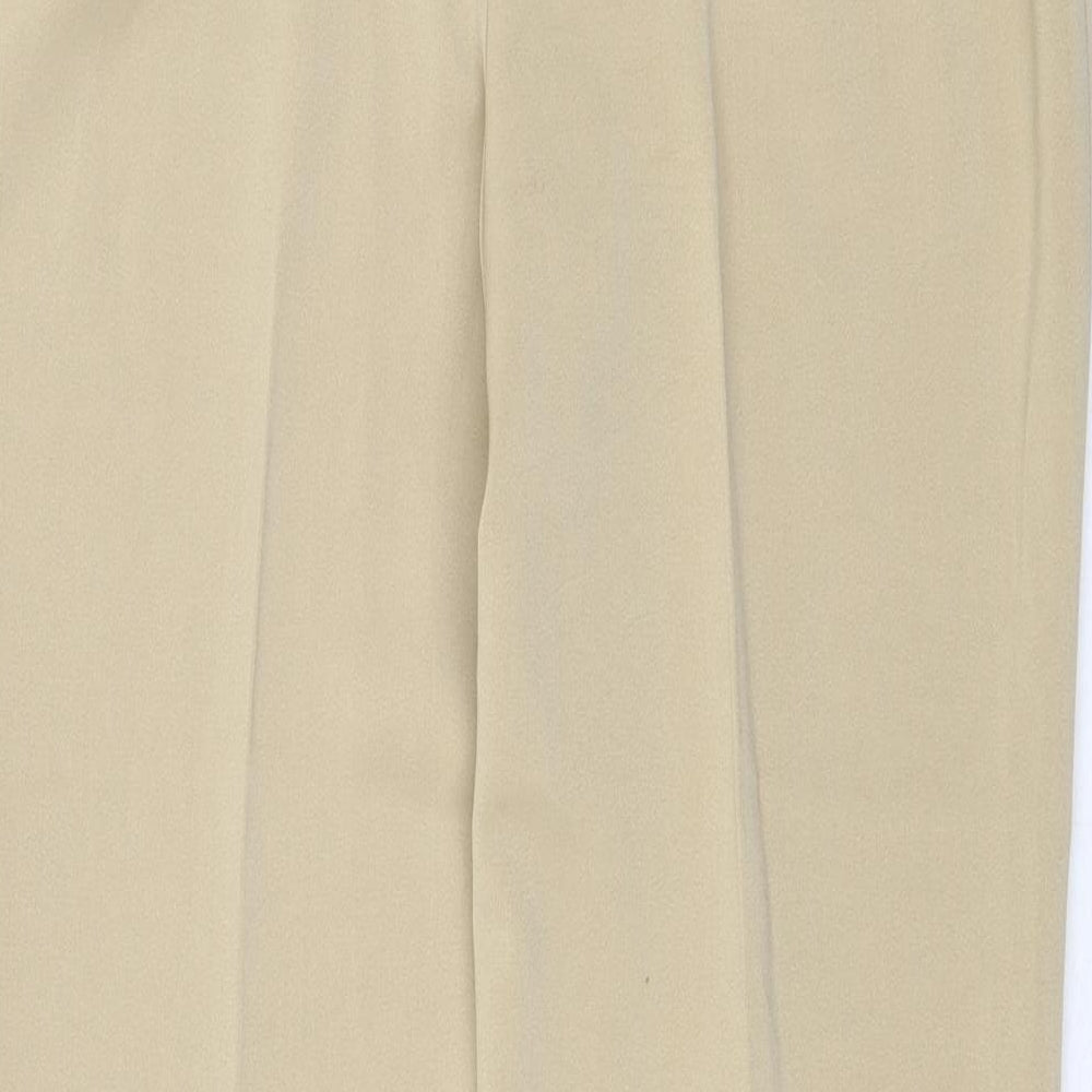 Womens UK Size 12 Artigiano Regular Fit Beige Trousers