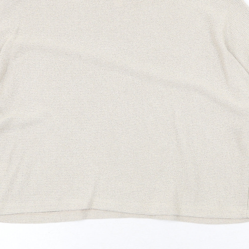 Womens UK Size XS H&M Beige Pullover Jumper