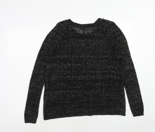 Womens UK Size 8 Internacionale Black Pullover Jumper