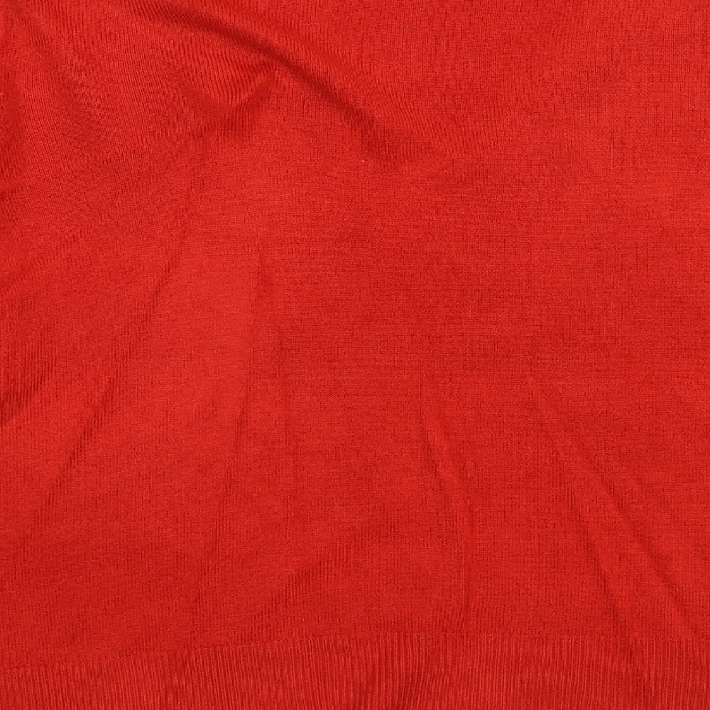 Womens UK Size 12 Debenhams Red Pullover Jumper