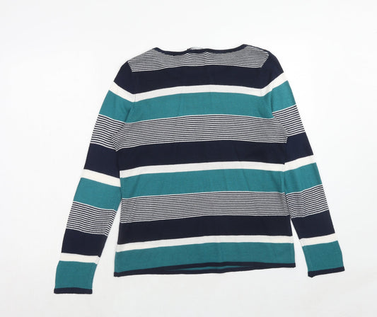 Womens UK Size 10 Bonmarché Blue Pullover Jumper