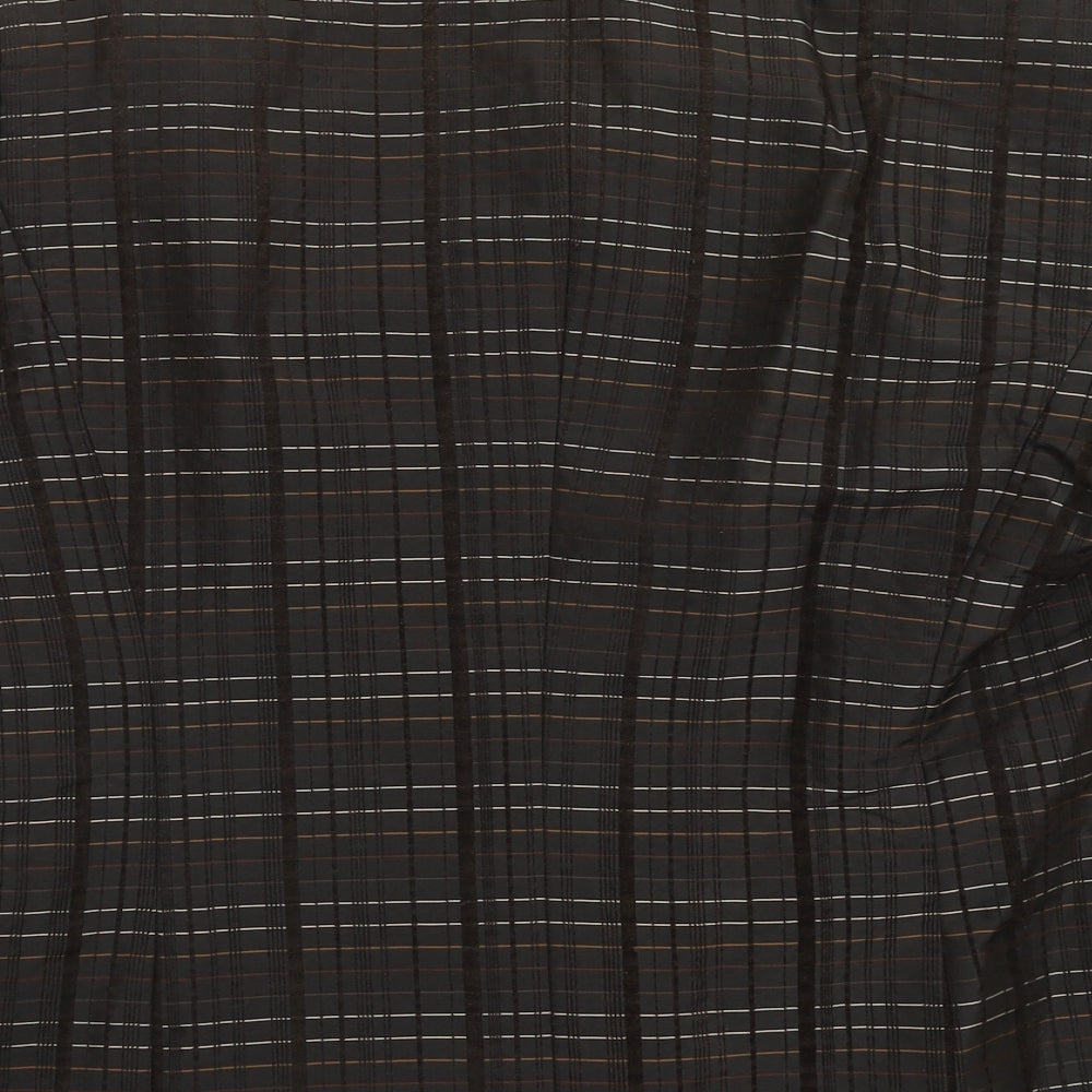 Gerry Weber Womens Brown Plaid Polyester Jacket Blazer Size 18
