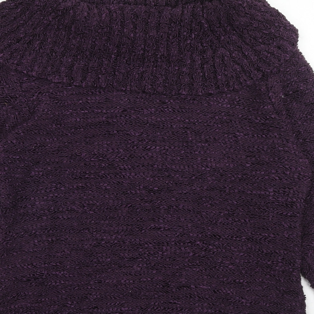 Womens UK Size M ALEXARA Purple Pullover Jumper