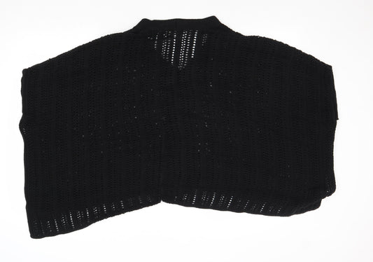 Gap Womens Black V-Neck Acrylic Pullover Jumper Size S - Poncho