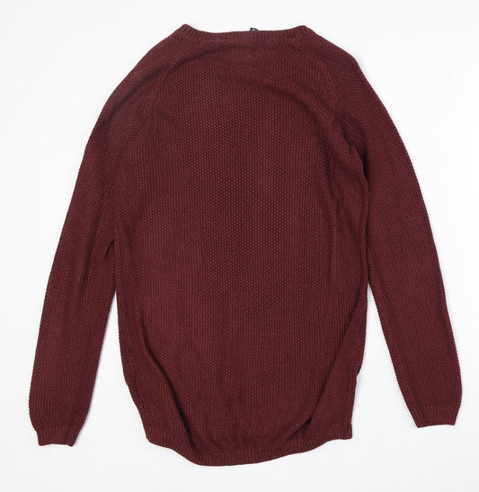Womens UK Size S H&M Red Pullover Jumper