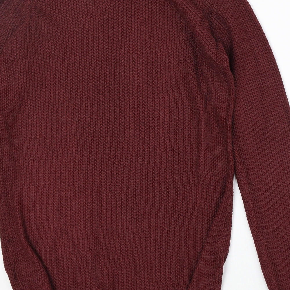 Womens UK Size S H&M Red Pullover Jumper