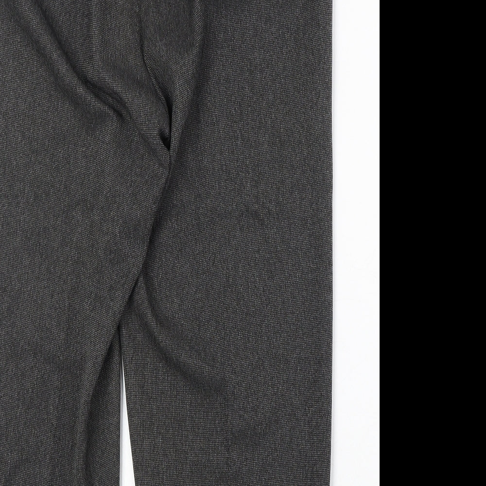 Bonmarché Womens Grey Polyester Trousers Size 14 Regular