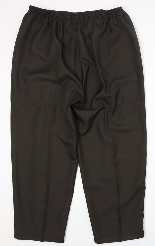 Womens UK Size 22 Amalina Regular Fit Brown Trousers