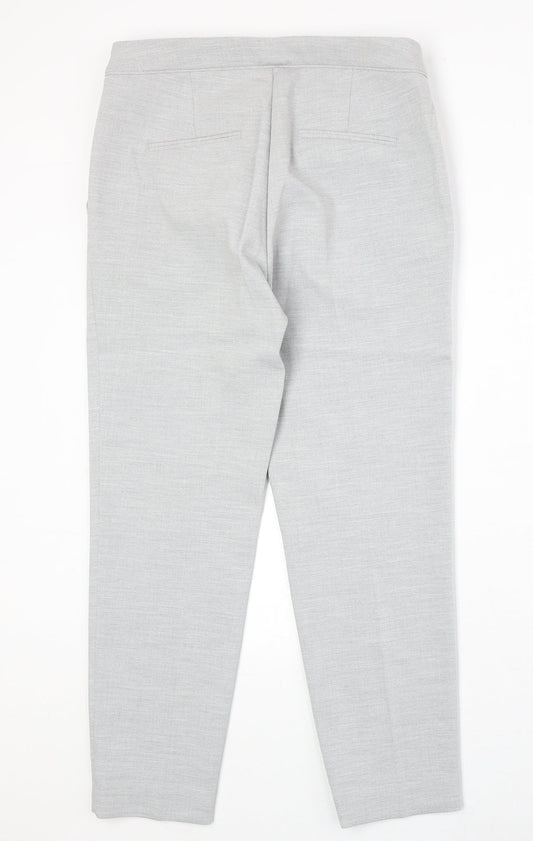 Womens UK Size 12 H&M Regular Fit Chino Grey Trousers