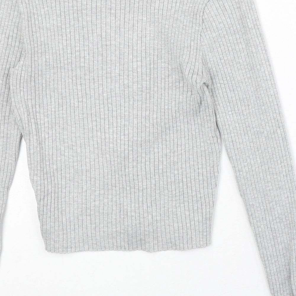 Womens UK Size M Divided by H&M Grey Pullover Jumper
