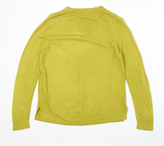 Womens UK Size 12 Marks and Spencer Green Pullover Jumper