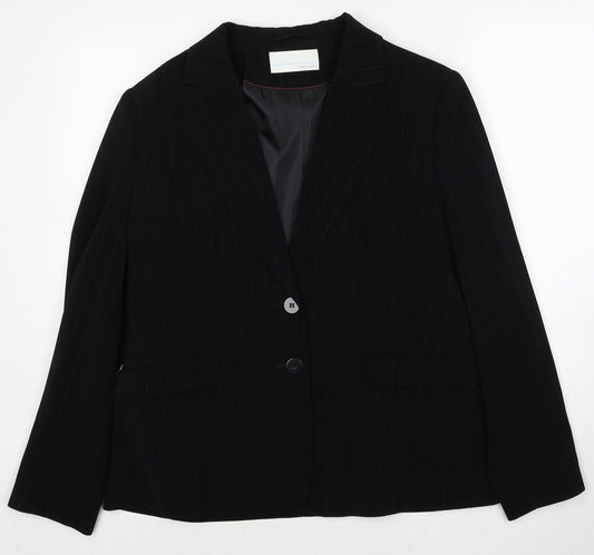 Womens UK Size 16 AMARANTO Regular Black Blazer
