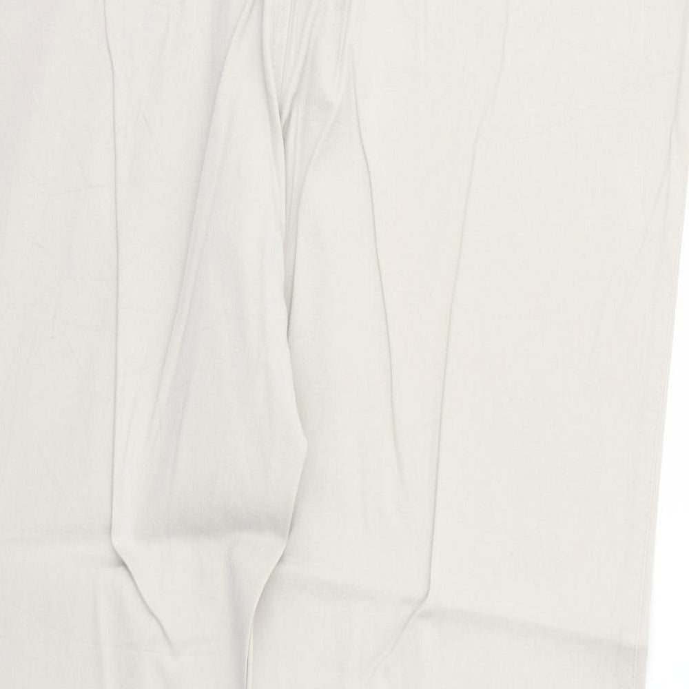 TONI Mens Beige Cotton Trousers Size 42 in Regular Zip