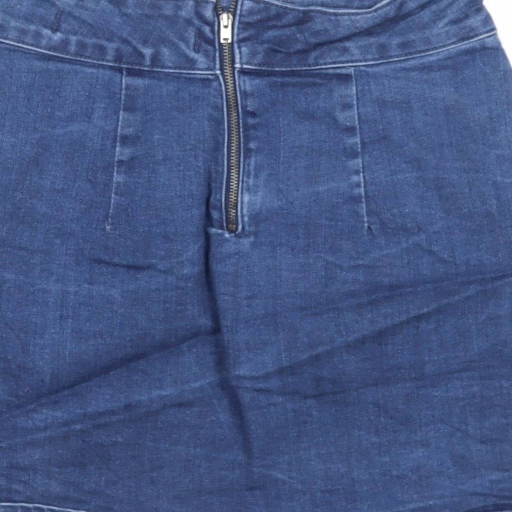 Womens UK Size 6 Denim & Co. A-Line Denim Skirt