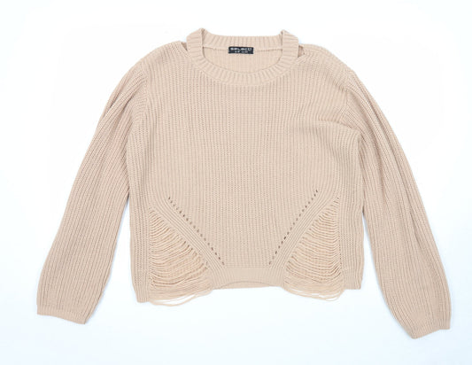 Womens UK Size 16 Select Beige Pullover Jumper