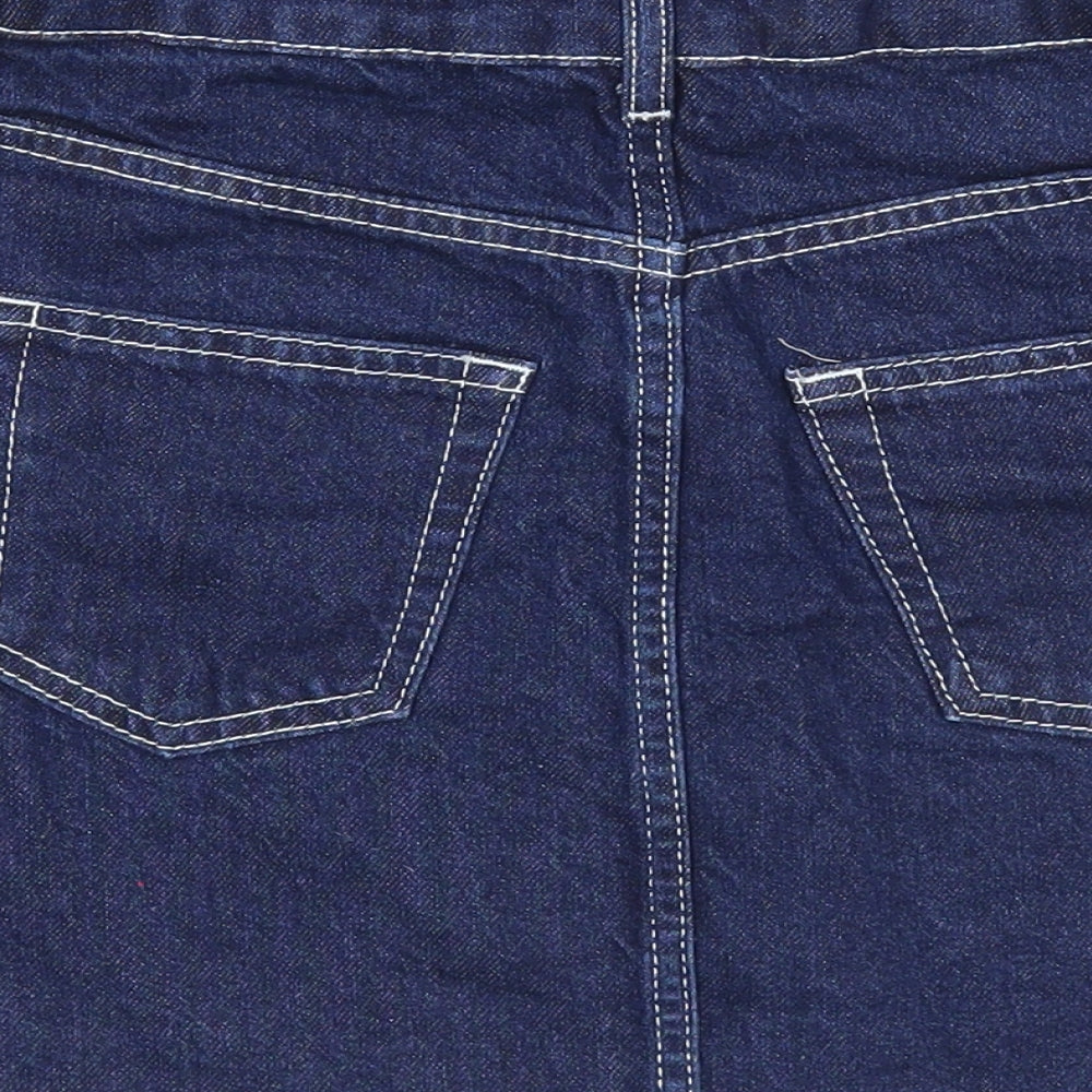 Womens UK Size 8 Topshop Mini Denim Skirt