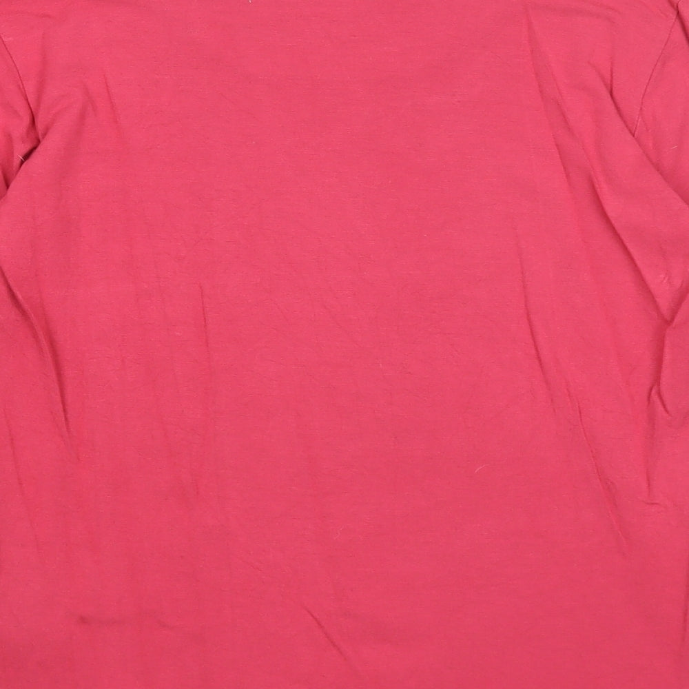 Womens UK Size M Masai Pink Basic T-Shirt