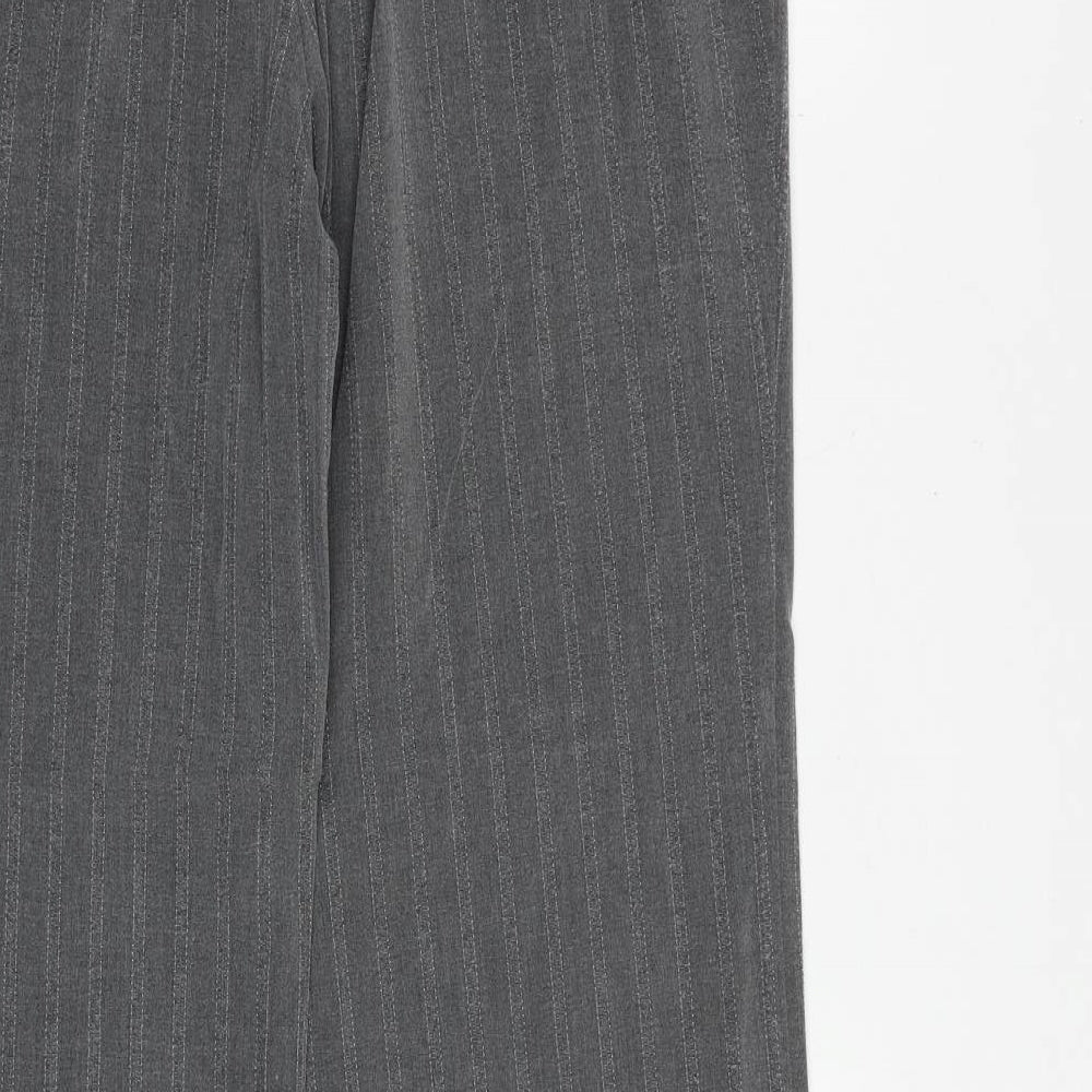 Womens UK Size 14 Marks and Spencer Regular Fit Dress Pants Grey Trousers