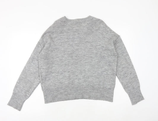 Womens UK Size S New Look Grey Pullover Jumper