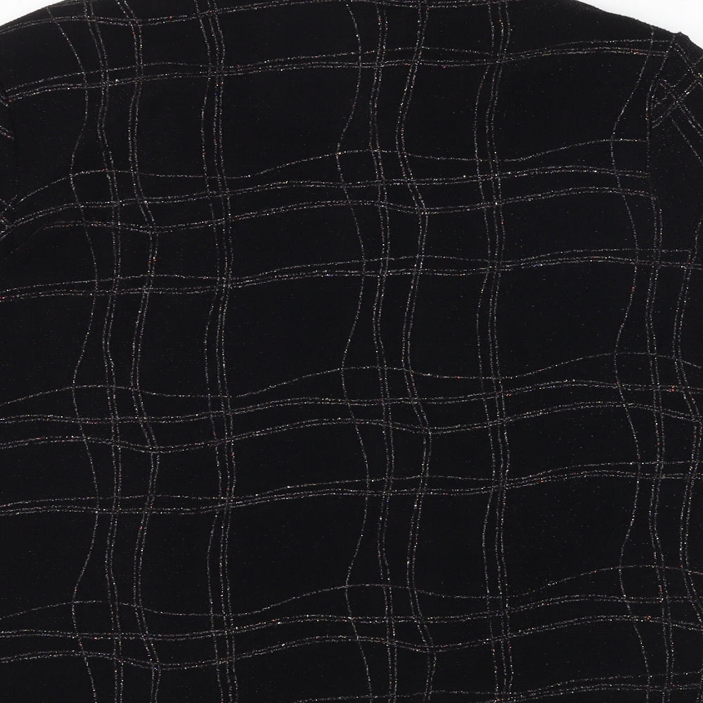Womens UK Size 18 Berkertex Black Kimono Blouse