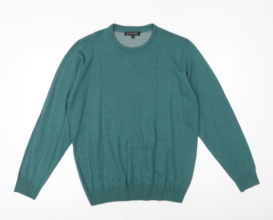 Mens UK Size M Avenue Green Pullover Jumper