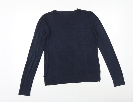 Womens UK Size 10 Marks and Spencer Blue Pullover Jumper