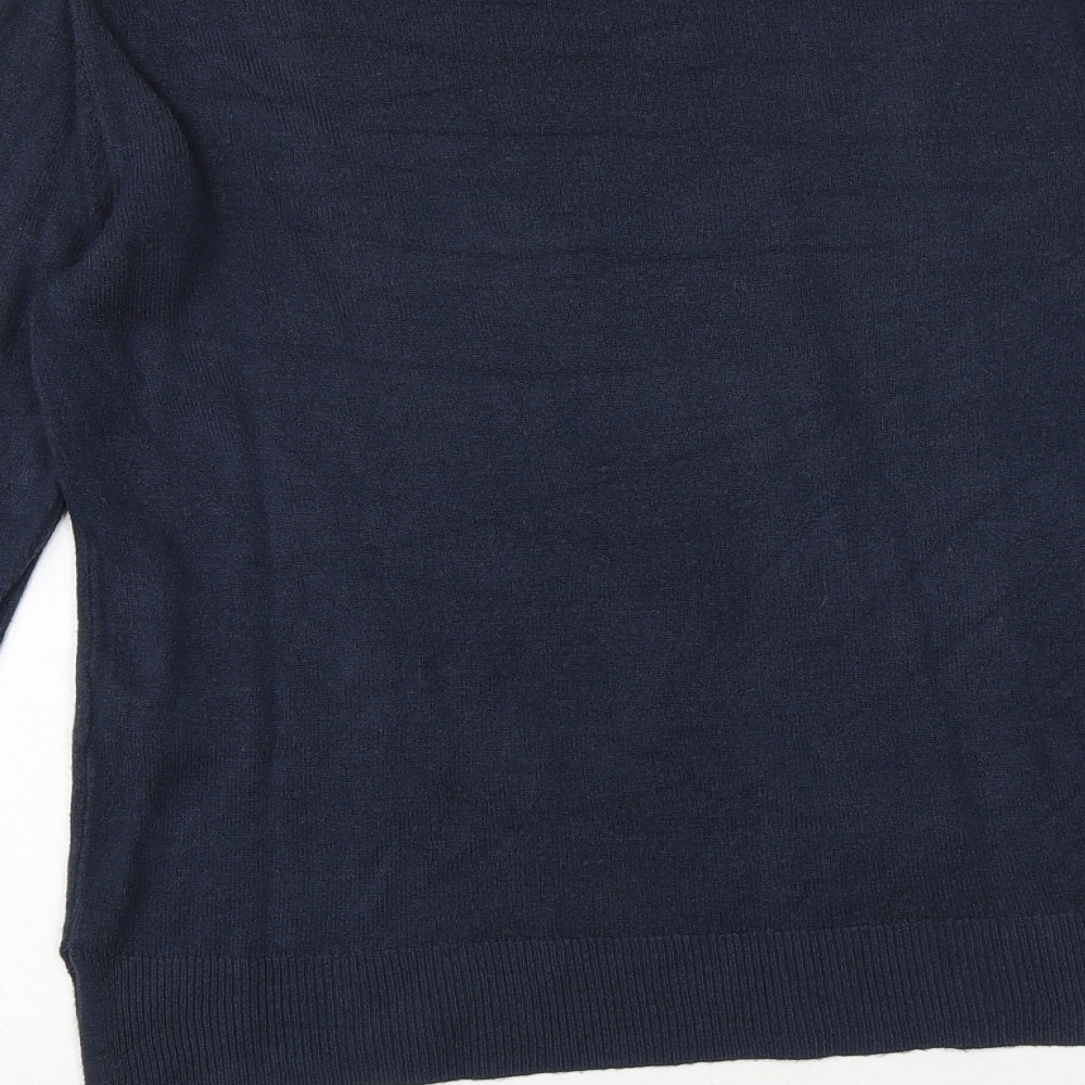 Womens UK Size 10 Marks and Spencer Blue Pullover Jumper