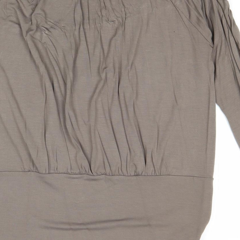 Womens UK Size L Part Two Grey Basic Blouse