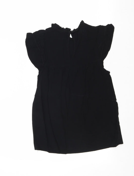 Womens UK Size 6 New Look Black Basic Blouse