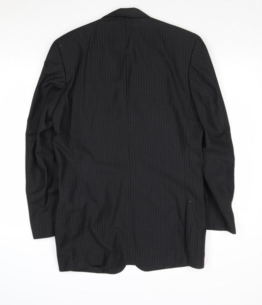 Mens UK Size 40 Preworn Regular Black Suit Jacket