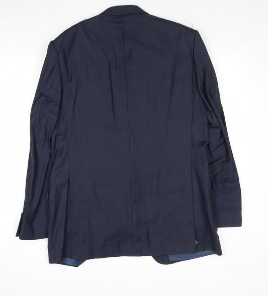 Mens UK Size 42 Marks and Spencer Regular Blue Suit Jacket
